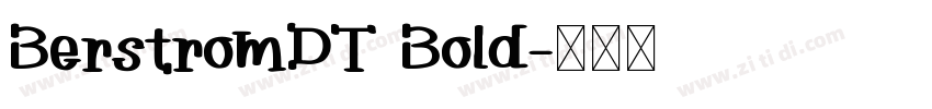 BerstromDT Bold字体转换